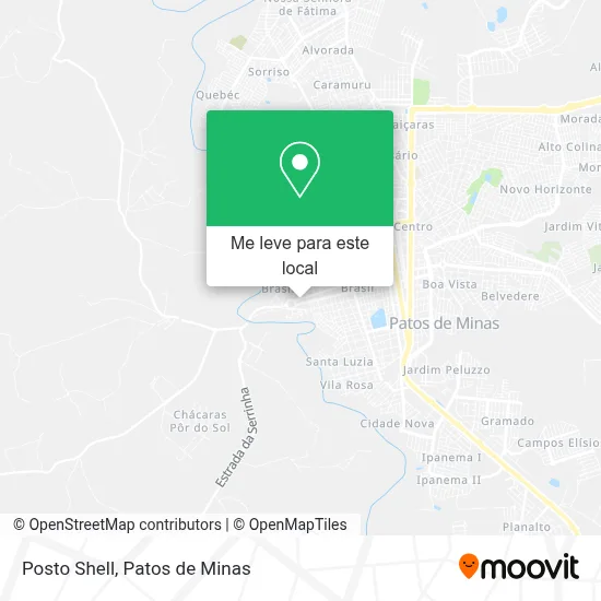 Posto Shell mapa