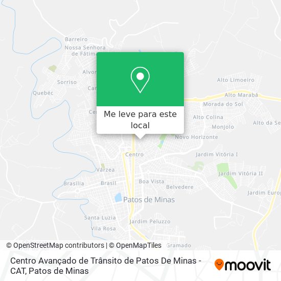 Centro Avançado de Trânsito de Patos De Minas - CAT mapa