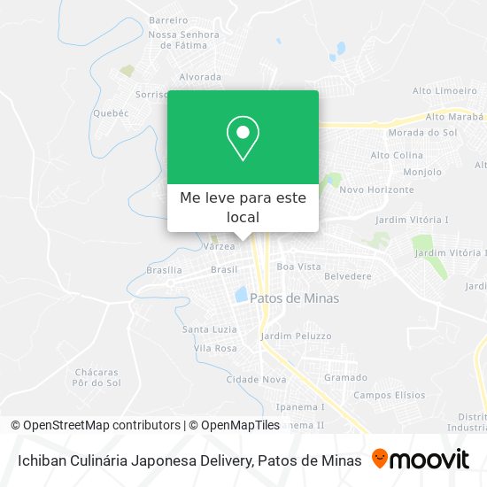 Ichiban Culinária Japonesa Delivery mapa