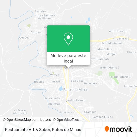 Restaurante Art & Sabor mapa
