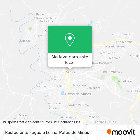 Restaurante Fogão à Lenha mapa