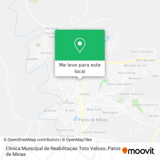 Clinica Municipal de Reabilitaçao Toto Veloso mapa
