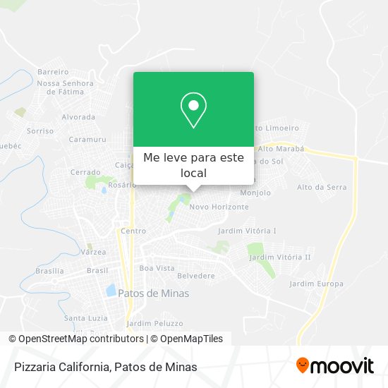 Pizzaria California mapa