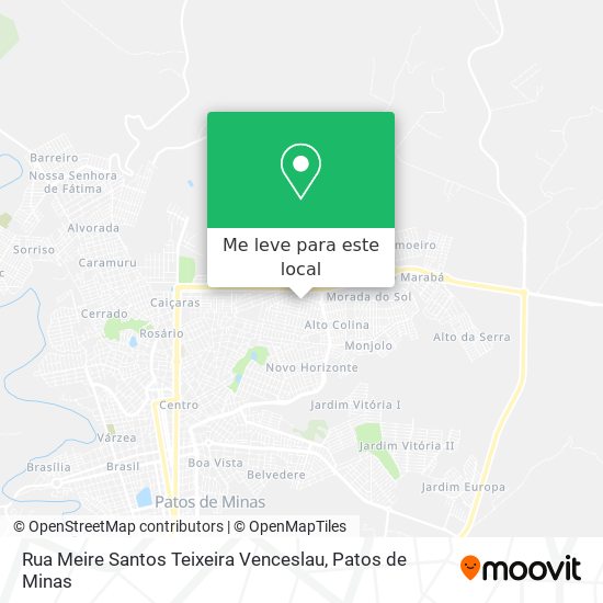 Rua Meire Santos Teixeira Venceslau mapa