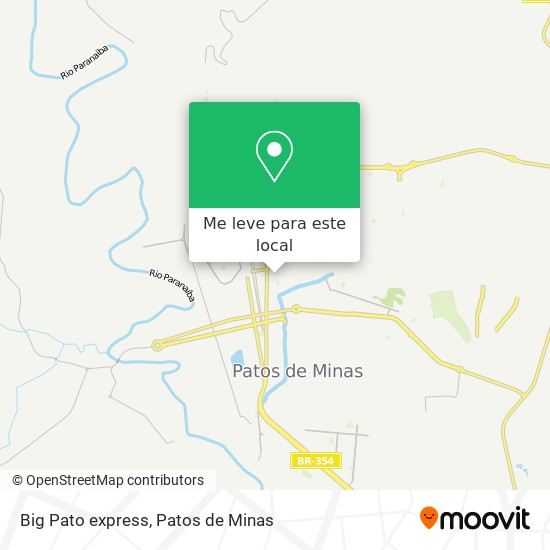 Big Pato express mapa