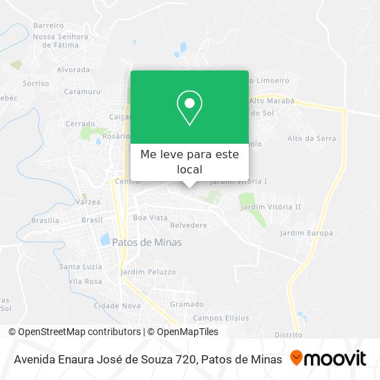 Avenida Enaura José de Souza 720 mapa