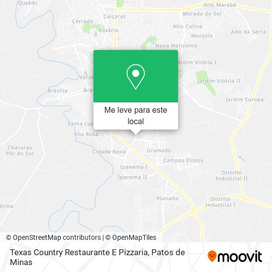 Texas Country Restaurante E Pizzaria mapa
