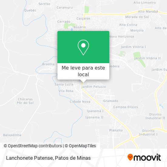 Lanchonete Patense mapa