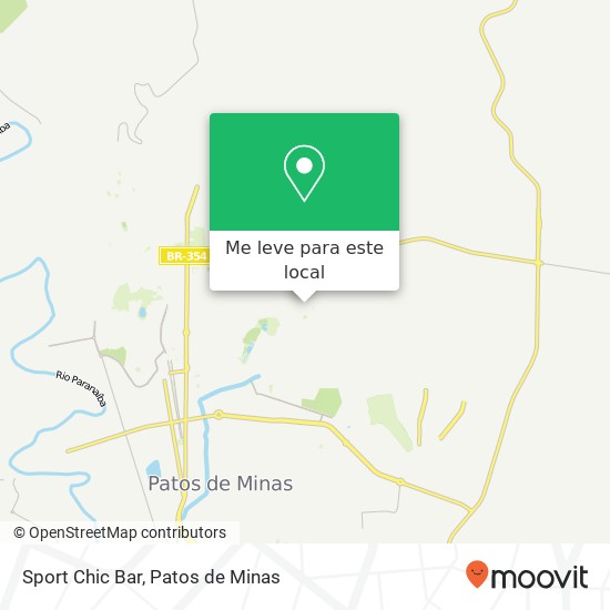 Sport Chic Bar, Rua Ponto Chic, 984 Nova Floresta Patos de Minas-MG 38703-218 mapa