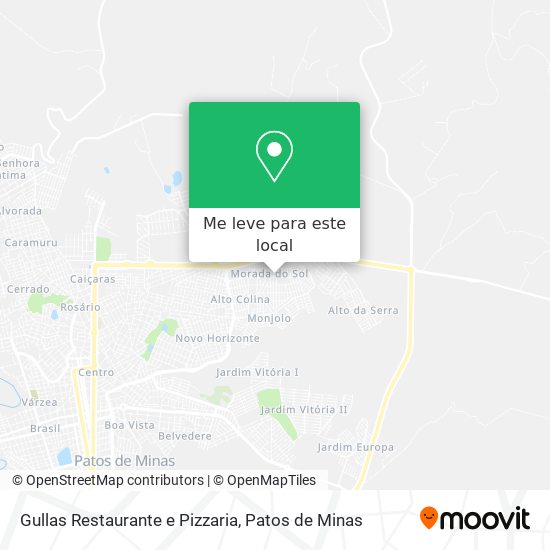 Gullas Restaurante e Pizzaria mapa
