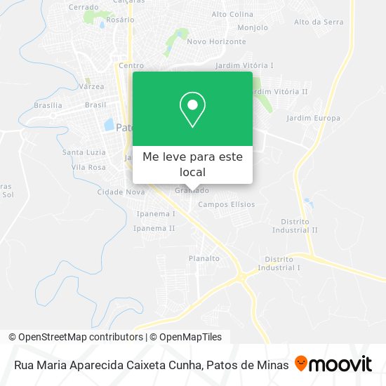 Rua Maria Aparecida Caixeta Cunha mapa