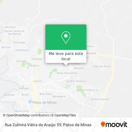 Rua Zulmira Viêira de Araújo 59 mapa