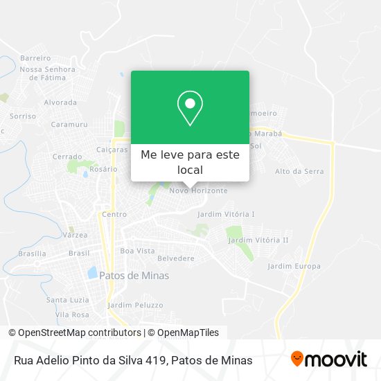 Rua Adelio Pinto da Silva 419 mapa