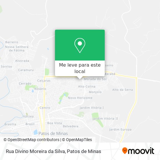 Rua Divino Moreira da Silva mapa