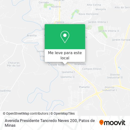 Avenida Presidente Tancredo Neves 200 mapa