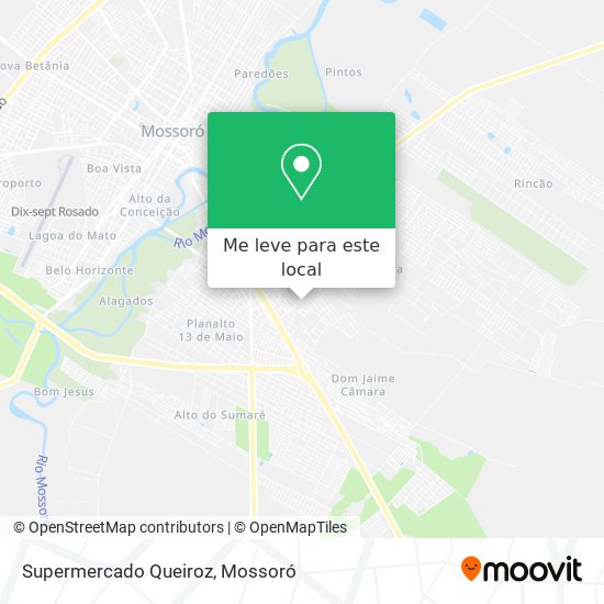 Supermercado Queiroz mapa