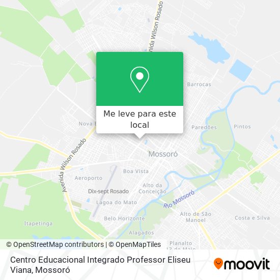 Centro Educacional Integrado Professor Eliseu Viana mapa