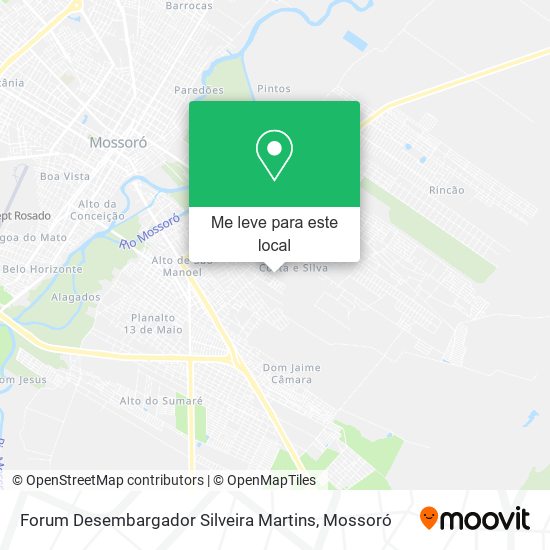 Forum Desembargador Silveira Martins mapa