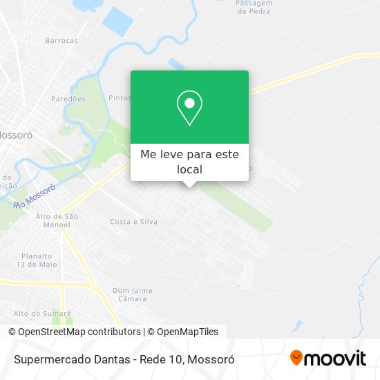 Supermercado Dantas - Rede 10 mapa