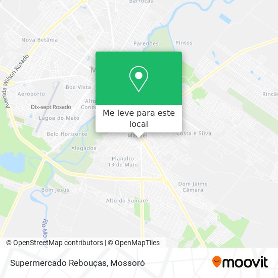 Supermercado Rebouças mapa