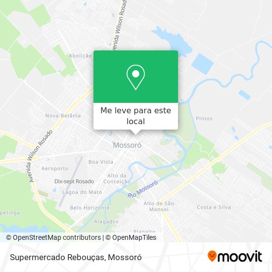 Supermercado Rebouças mapa