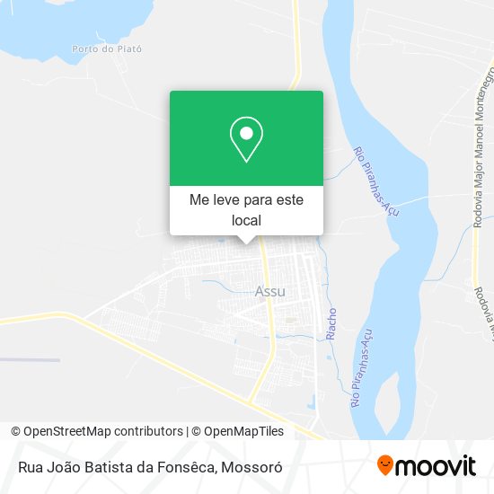 Rua João Batista da Fonsêca mapa