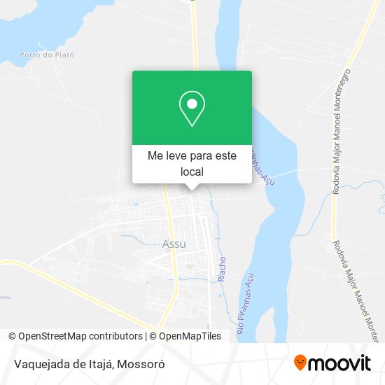 Vaquejada de Itajá mapa