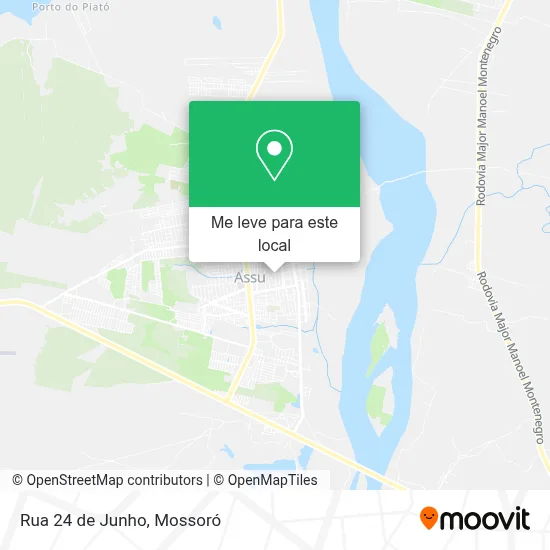 Rua 24 de Junho mapa