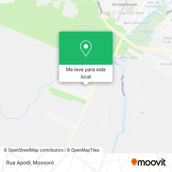 Rua Apodi mapa