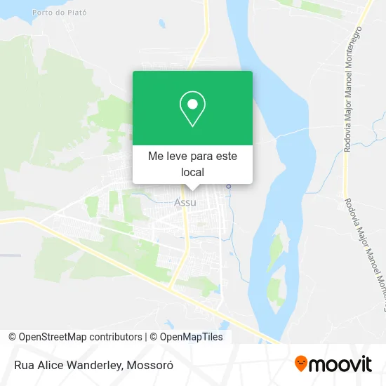 Rua Alice Wanderley mapa