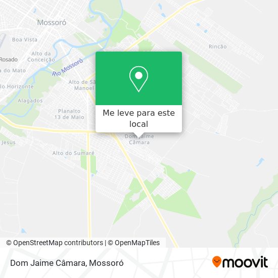 Dom Jaime Câmara mapa