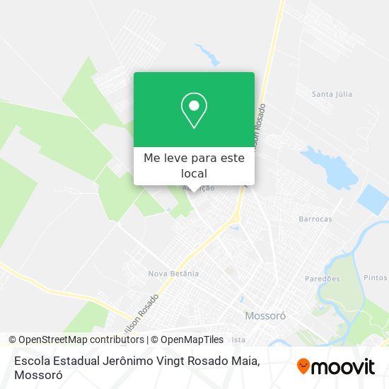 Escola Estadual Jerônimo Vingt Rosado Maia mapa