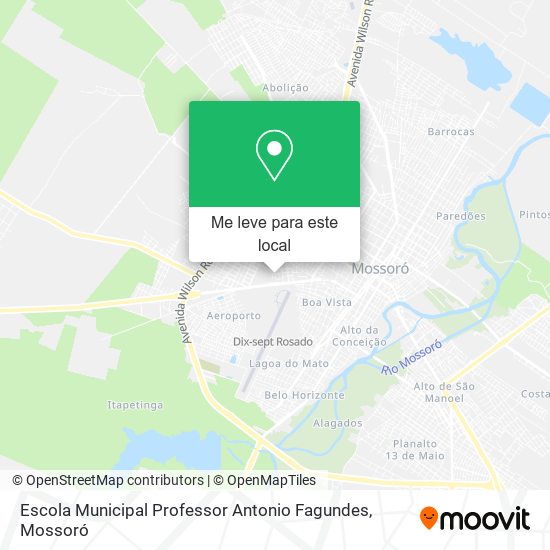 Escola Municipal Professor Antonio Fagundes mapa