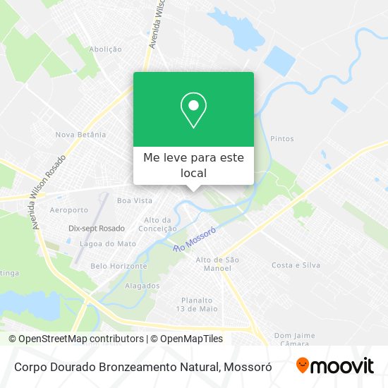 Corpo Dourado Bronzeamento Natural mapa