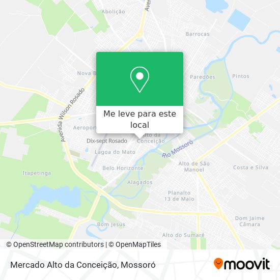 Mercado Alto da Conceição mapa