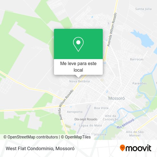 West Flat Condomínio mapa