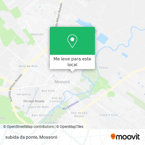 subida da ponte mapa