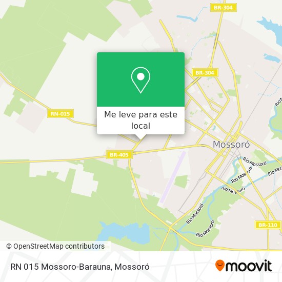 RN 015 Mossoro-Barauna mapa