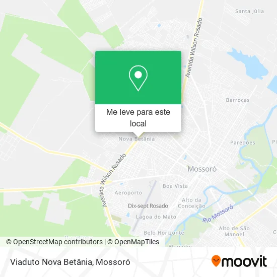 Viaduto Nova Betânia mapa