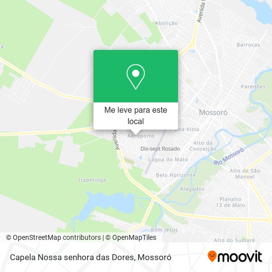 Capela Nossa senhora das Dores mapa