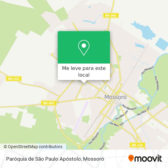 Paróquia  de São Paulo Apóstolo mapa