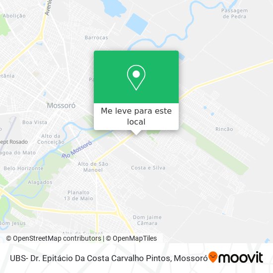 UBS- Dr. Epitácio Da Costa Carvalho Pintos mapa