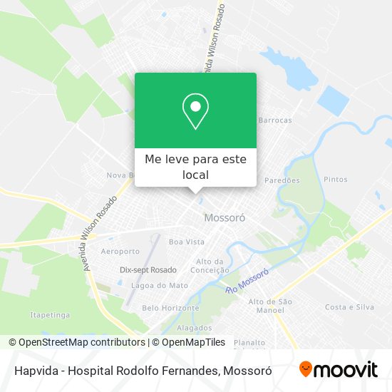 Hapvida - Hospital Rodolfo Fernandes mapa