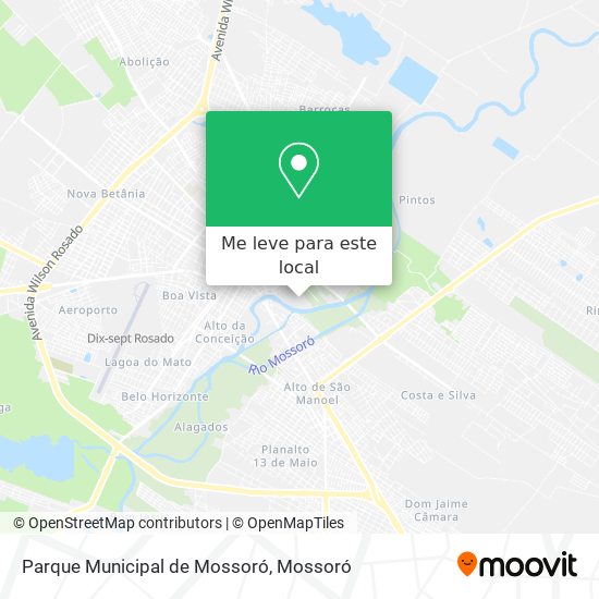 Parque Municipal de Mossoró mapa