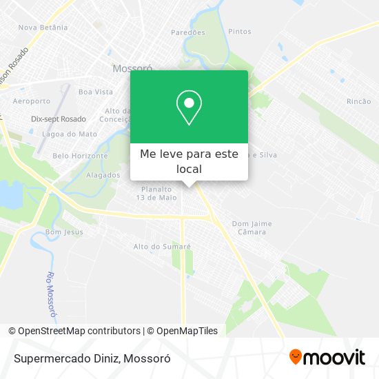 Supermercado Diniz mapa
