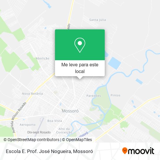 Escola E. Prof. José Nogueira mapa