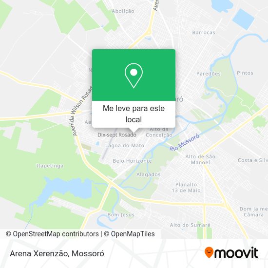 Arena Xerenzão mapa