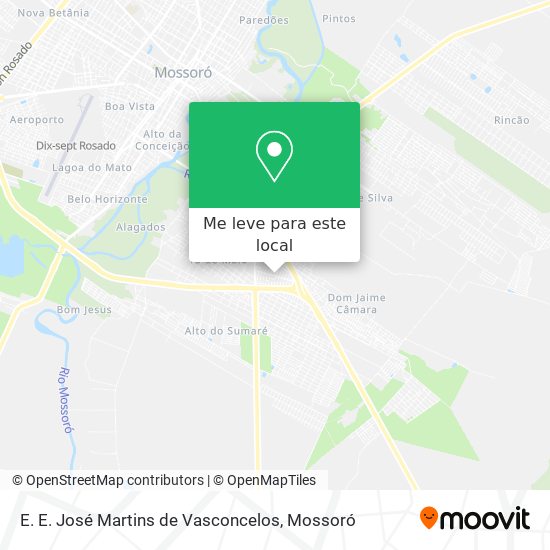 E. E. José Martins de Vasconcelos mapa