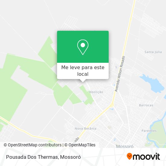 Pousada Dos Thermas mapa