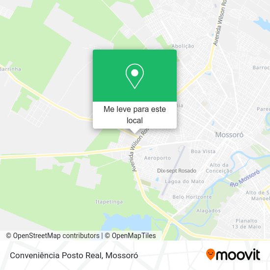 Conveniência Posto Real mapa
